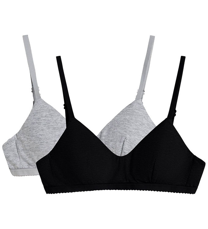 LMTD BH u. Bøjle - 2-pak - Sort/Gråmeleret