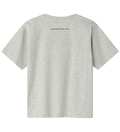 Name It T-shirt - NkmOrland - Gråmeleret m. Print
