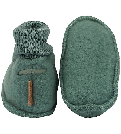 Mikk-Line Kruipschoenen - Wol - Conditioner Green