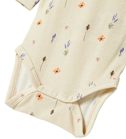 Name It Body l/æ - NbfOhio - Peyote Melange m. Blomster