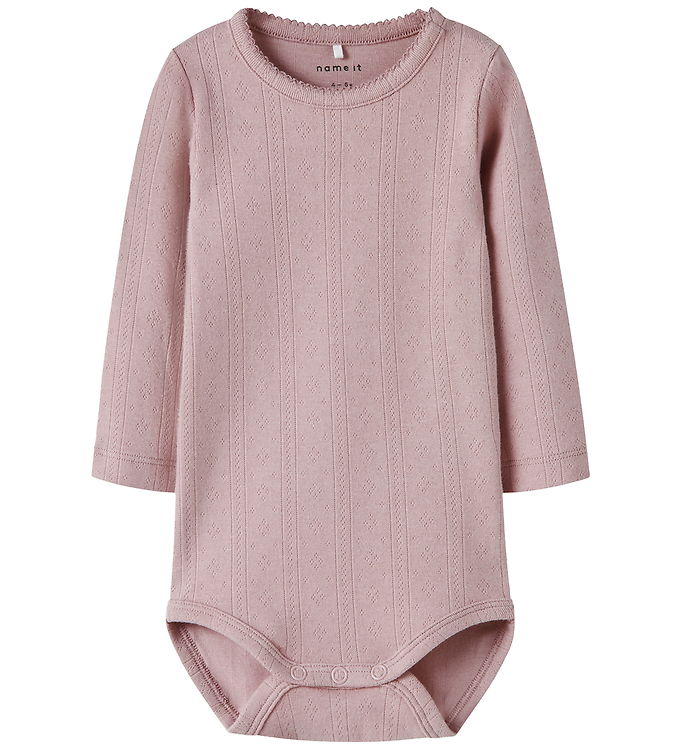Name It Body Burnished Lilac Med Hulmønster - Str. 1m 56cm