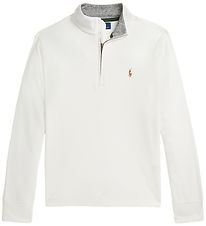 Polo Ralph Lauren Bluse m. Lynlås - Cream Polo Ralph Lauren Bluse m. Lynlås - Cream