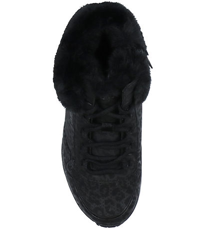 Skechers Vinterstøvler - Uno Lite Cozy Leopard - Sort