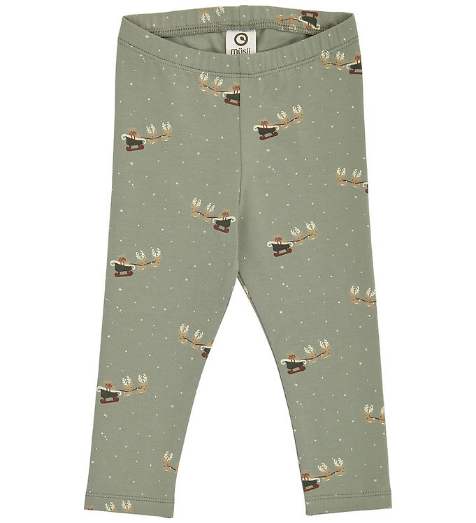 Müsli Leggings - Christmas - Shadow/Deep Green/Balsam Cream