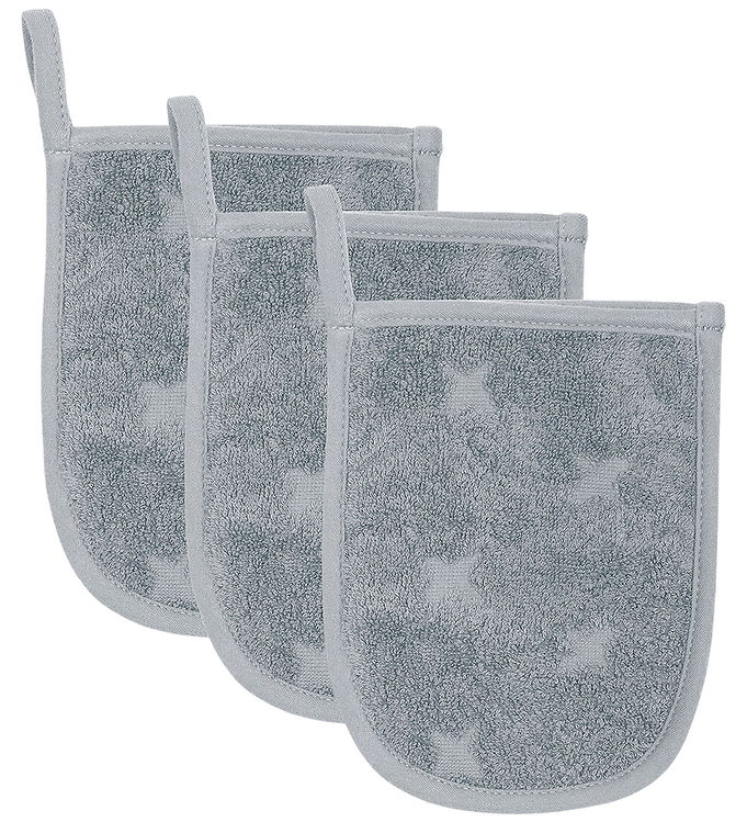 Müsli Badehandsker - 3-pak - 14x18 cm - Jasmin Blue