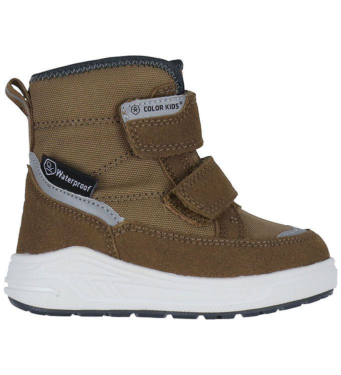 Color Kids Vinterstøvler - m. Velcro - Nuthatch