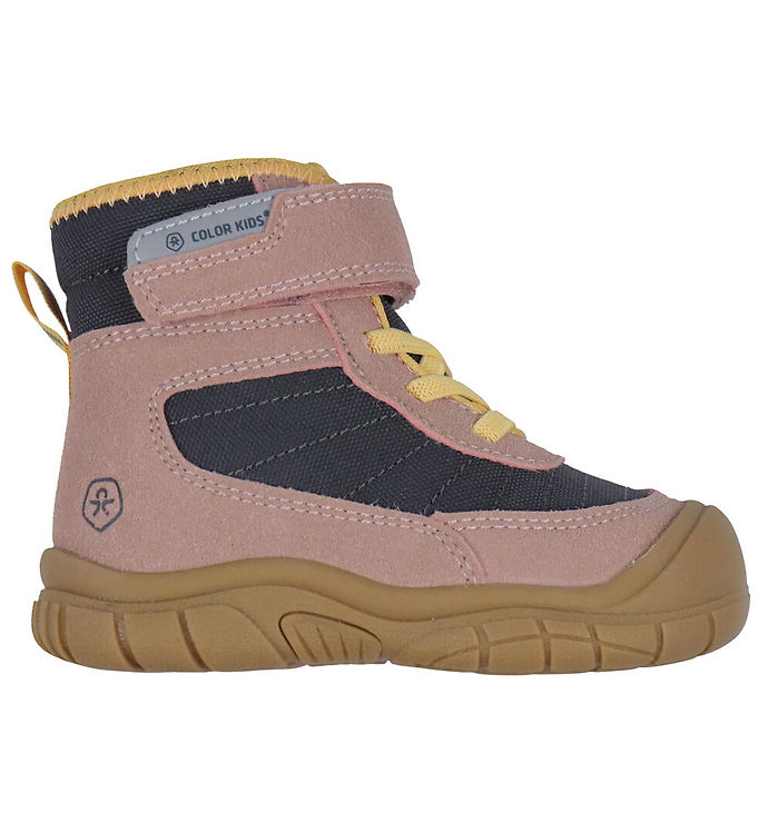 Color Kids Vinterstøvler - m. Velcro - Woodrose