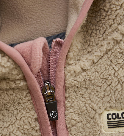 Color Kids Fleecejakke - Baby Teddy - Woodrose