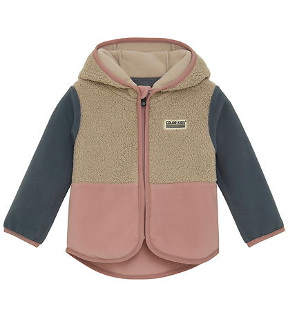 Color Kids Fleecejakke - Baby Teddy - Woodrose