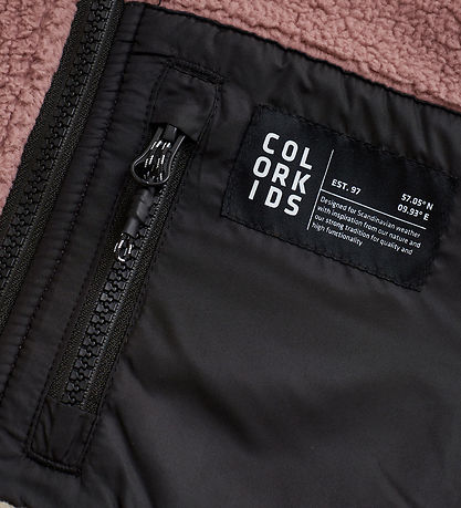 Color Kids Fleecejakke - Woodrose