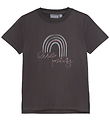 Color Kids T-shirt w. Print - Phantom Color Kids T-shirt w. Print - Phantom