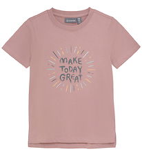 Color Kids T-shirt - w. Print - Woodrose Color Kids T-shirt - w. Print - Woodrose