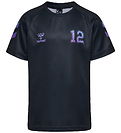 Hummel T-shirt - hmlShimmer - Black/Cayenne