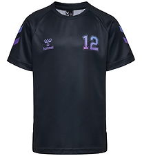 Hummel T-shirt - hmlShimmer - Black/Cayenne Hummel T-shirt - hmlShimmer - Black/Cayenne