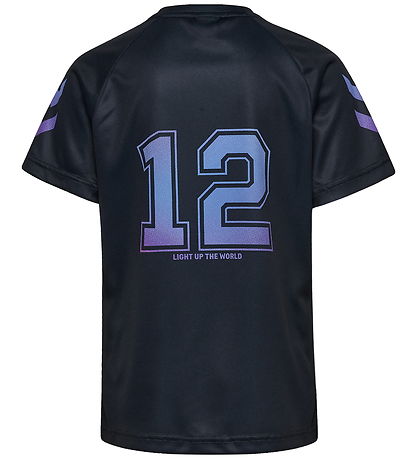 Hummel T-shirt - hmlShimmer - Black/Cayenne