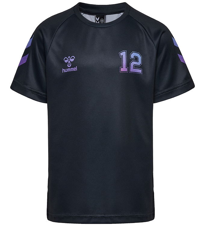 Hummel T-shirt - hmlShimmer - Black/Cayenne