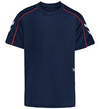 Hummel T-shirt - hmlJR Performance - Dress Blues Hummel T-shirt - hmlJR Performance - Dress Blues