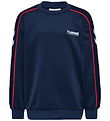 Hummel Bluse - hmlJR Performance - Interlock Crewneck - Blå Hummel Bluse - hmlJR Performance - Interlock Crewneck - Blå
