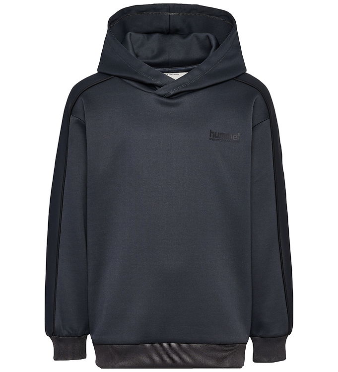 Hummel Hættetrøje - hmlJR Performance - Interlock Hoddie - Ebony