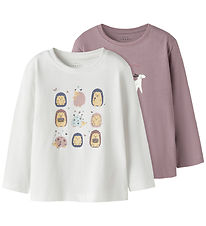 Name It Bluser - NmfVeen - 2-pak - Toadstool/Bright White/ Hedge Name It Bluser - NmfVeen - 2-pak - Toadstool/Bright White/ Hedge