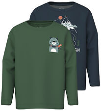 Name It Bluser - NmmVux - 2-pak - Navy Blazer/Garden Topiary Name It Bluser - NmmVux - 2-pak - Navy Blazer/Garden Topiary