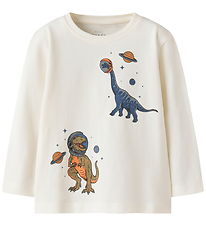 Name It Bluse - NmmVictor - Cloud Dancer/Space Rex Name It Bluse - NmmVictor - Cloud Dancer/Space Rex