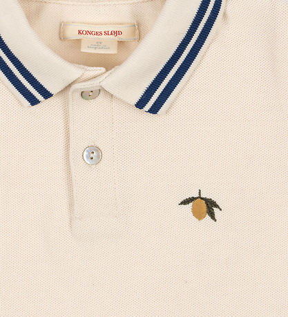 Konges Sløjd Polobluse - Piqué - Florian - Antique White