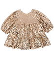 Konges Sløjd Kjole - Lila Sequins Bow - Gold Glitter Konges Sløjd Kjole - Lila Sequins Bow - Gold Glitter