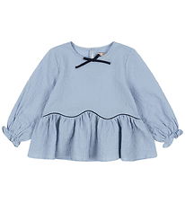 Konges Sløjd Bluse - Ava - Blue Fog Konges Sløjd Bluse - Ava - Blue Fog