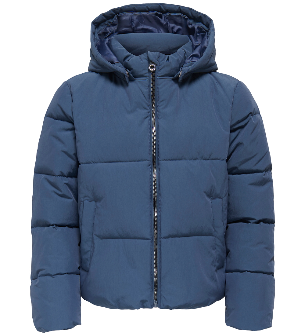 Kids Only Gevoerde Jas - KogDolly - Noos - Vintage Indigo - Kids Only - 12 jaar (152) - Gevoerde Jassen