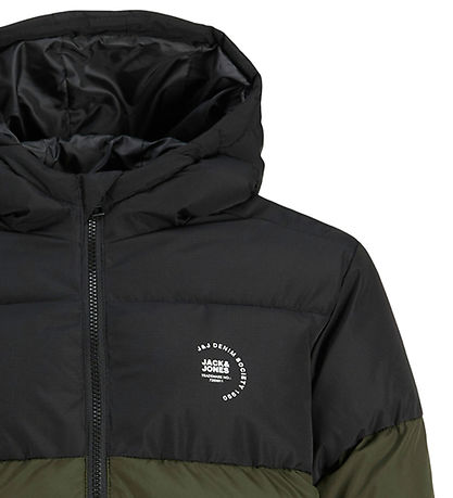 Jack & Jones Dynejakke - JjMaze - Rosin/BLOCKING WITH WHITE LOGO