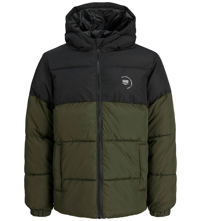 Jack & Jones Dynejakke - JjMaze - Rosin/BLOCKING WITH WHITE LOGO