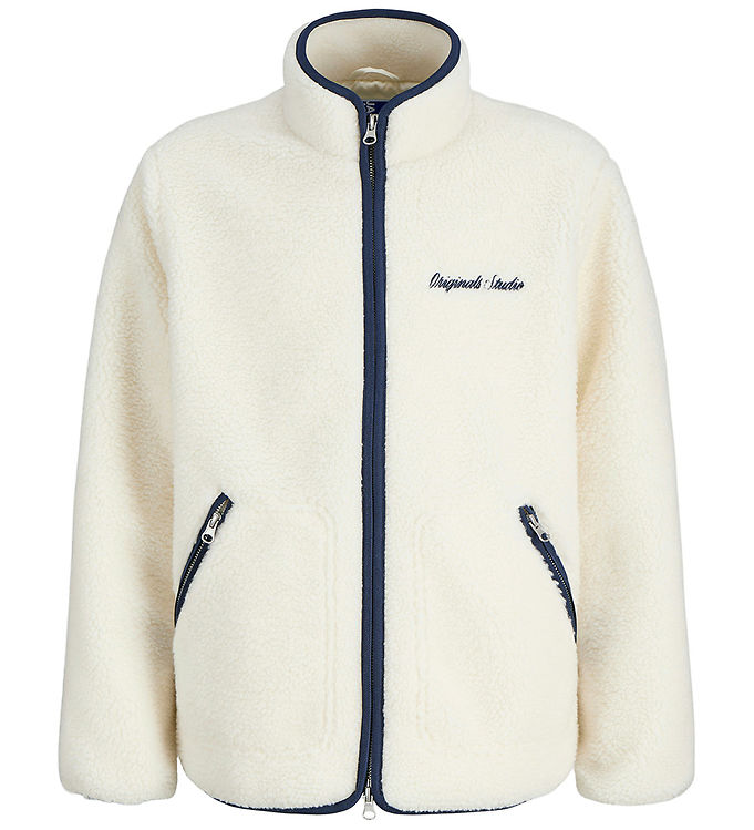 Jack & Jones Fleecejakke - Teddy - JorNorrebro - Cloud Dancer/Oc
