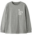 Name It Bluse - NkmOrson - Grey Melange