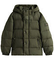 Tommy Hilfiger Dynejakke - Matt and Shine - Pewter Green Tommy Hilfiger Dynejakke - Matt and Shine - Pewter Green