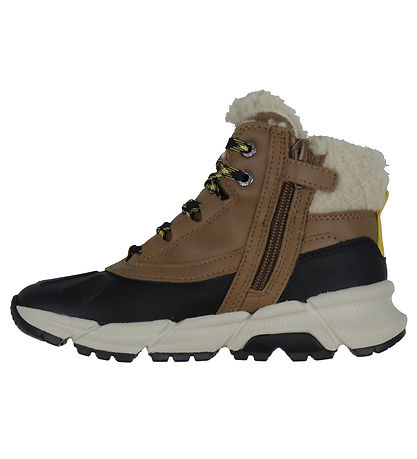 Geox Vinterstøvler - J Flexyper Plus - Brun/Gul