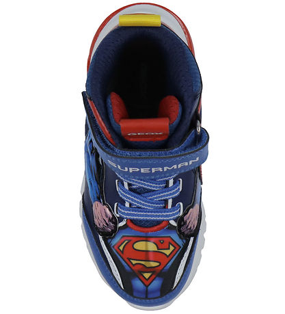 Geox Støvler m. Lys - J Ciberdron - Blå/Rød m. Superman Geox Støvler m. Lys - J Ciberdron - Blå/Rød m. Superman