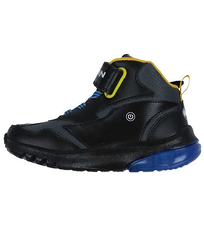 Geox Støvler m. Lys - J Ciberdron - Sort/Gul m. Batman