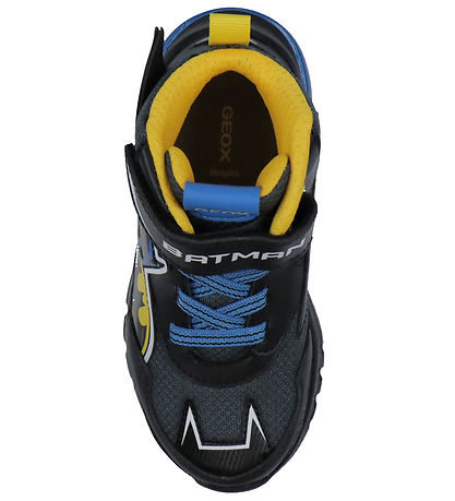Geox Støvler m. Lys - J Ciberdron - Sort/Gul m. Batman