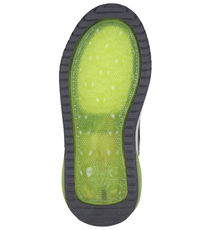 Geox Støvler m. Lys - J Inek B A - Sort/Lime Geox Støvler m. Lys - J Inek B A - Sort/Lime