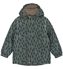 Mikk-Line Vinterjakke - Recycled - Balsam Green m. Print Mikk-Line Vinterjakke - Recycled - Balsam Green m. Print