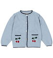Konges Sløjd Cardigan - Bomuld/Uld - Strik - Alexa - Blue Fog Konges Sløjd Cardigan - Bomuld/Uld - Strik - Alexa - Blue Fog