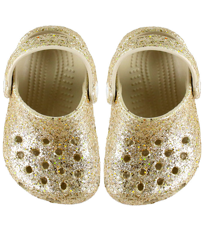 Crocs Sandaler - Littles Chunky Glitter - Sandstone