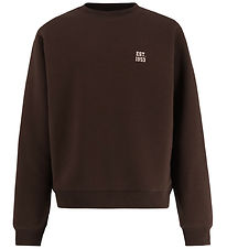 Hound Sweatshirt - HdChris - Mørkebrun m. Print Hound Sweatshirt - HdChris - Mørkebrun m. Print