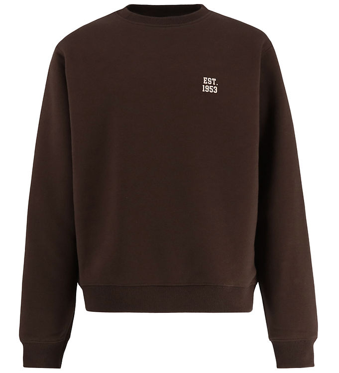 Hound Sweatshirt - HdChris - Mørkebrun m. Print