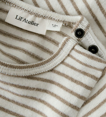 Lil Atelier Body - Strik - NbmThoro - Turtledove/Sepia Tint Lil Atelier Body - Strik - NbmThoro - Turtledove/Sepia Tint