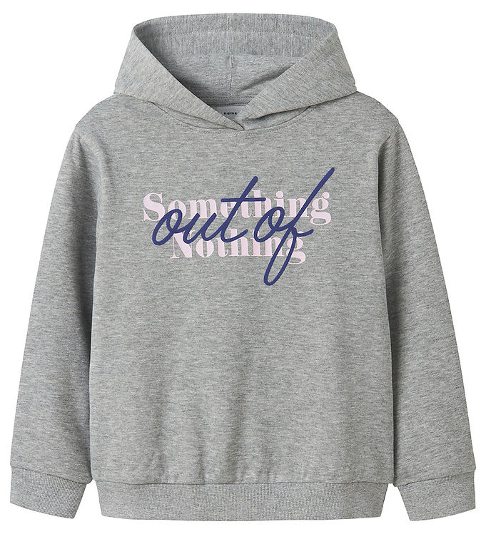 Nama It Hættetrøje - NkfOfina - Grey Melange