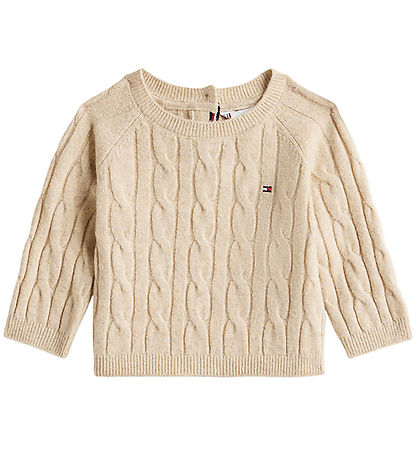 Tommy Hilfiger Gaveæske - Bluse/Bukser/Hue - Strik - Malted Milk