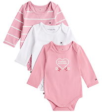 Tommy Hilfiger Gaveæske - Bodyer l/æ - 3-pak - Mystic Pink Tommy Hilfiger Gaveæske - Bodyer l/æ - 3-pak - Mystic Pink