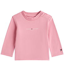 Tommy Hilfiger Bluse - Mini Corp Graphic - Mystic Pink Tommy Hilfiger Bluse - Mini Corp Graphic - Mystic Pink